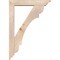 Ekena Millwork Olympic Traditional Smooth Bracket w/ Offset Brace, Douglas Fir, 5 1/2"W x 28"D x 40"H BKT0604X28X40OLY01SDF - alternate 3